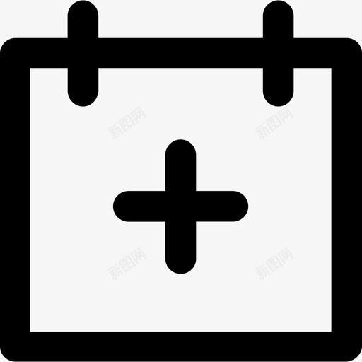 医院医疗保健图标集粗体圆形svg_新图网 https://ixintu.com 医疗保健图标集 医院 粗体圆形