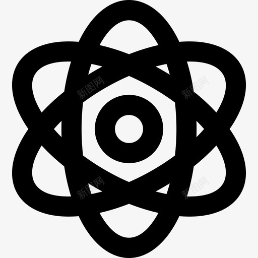 原子科学研究9线性图标svg_新图网 https://ixintu.com 原子 科学研究9 线性
