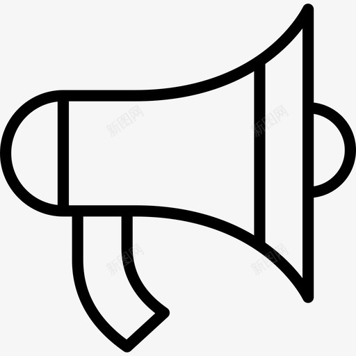 扩音器消防局收集线性图标svg_新图网 https://ixintu.com 扩音器 消防局收集 线性