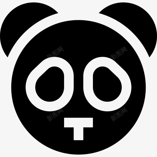 熊猫中国3填充图标svg_新图网 https://ixintu.com 中国3 填充 熊猫