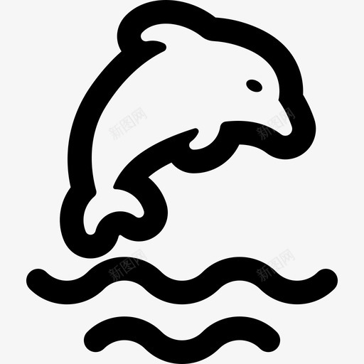 海豚动物冒险运动2图标svg_新图网 https://ixintu.com 冒险运动2 动物 海豚
