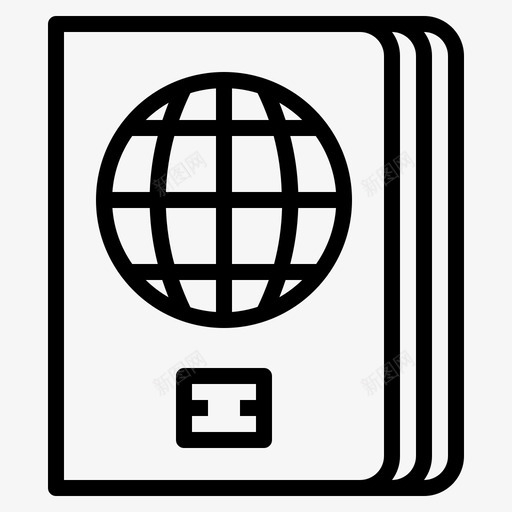 护照证件身份证图标svg_新图网 https://ixintu.com 护照 旅行 旅行001 证件 身份证