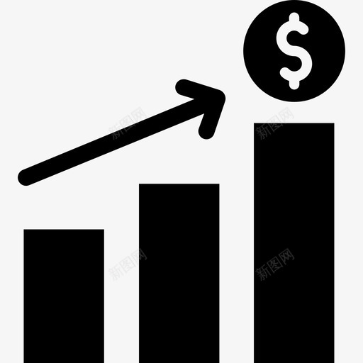 条形图业务图标资产填充svg_新图网 https://ixintu.com 业务图标资产 填充 条形图