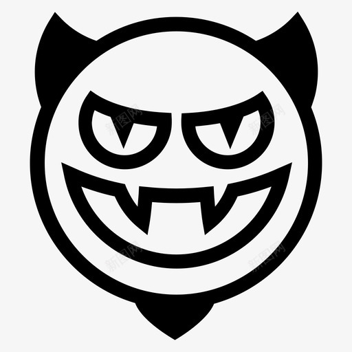 撒旦恶魔魔鬼图标svg_新图网 https://ixintu.com 恶魔 撒旦 路西法 魔鬼