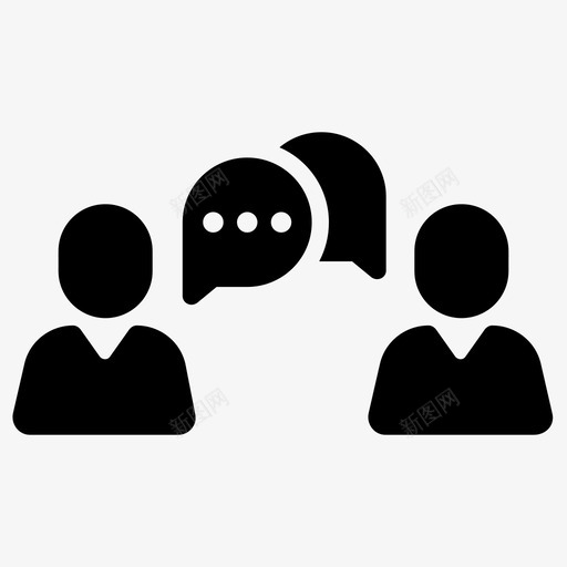 谈话商务聊天图标svg_新图网 https://ixintu.com 会议 商务 留言 聊天 聊天评论泡泡讲话说话谈话 谈话