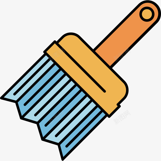 画笔图形工具6彩色128px图标svg_新图网 https://ixintu.com 图形设计工具6 彩色128px 画笔