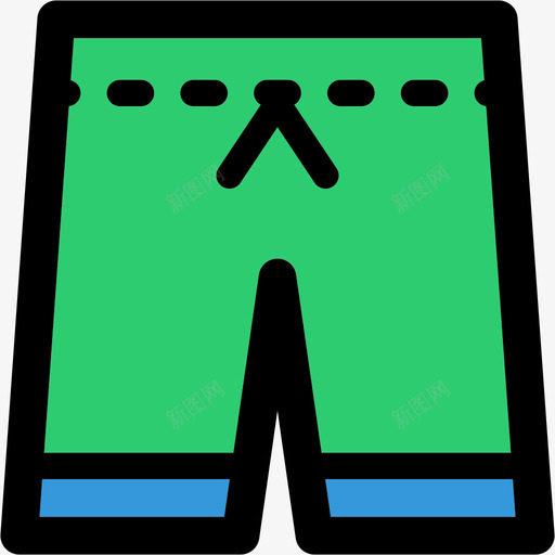 泳装休闲汇编线条色彩图标svg_新图网 https://ixintu.com 休闲汇编 泳装 线条色彩
