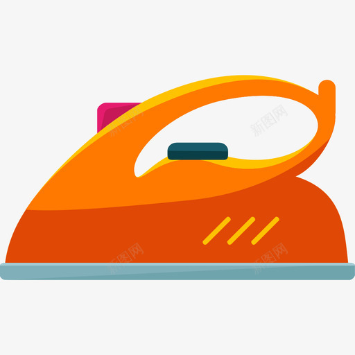 熨斗家用电器3扁平图标svg_新图网 https://ixintu.com 家用电器3 扁平 熨斗