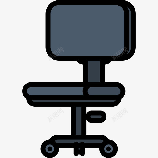 办公椅办公材料2线性颜色图标svg_新图网 https://ixintu.com 办公材料2 办公椅 线性颜色