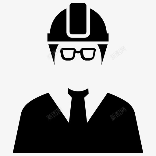 工程师建筑师建筑工人图标svg_新图网 https://ixintu.com 制造机器人符号 劳工 工头 工程师 建筑工人 建筑师