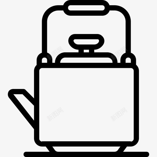 水壶美食3线性图标svg_新图网 https://ixintu.com 水壶 线性 美食3