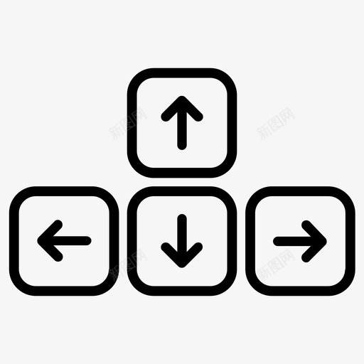 键盘箭头箭头键图标svg_新图网 https://ixintu.com d盘 电脑 移动 箭头 箭头方向上传下载上下左右返回 箭头键 键盘