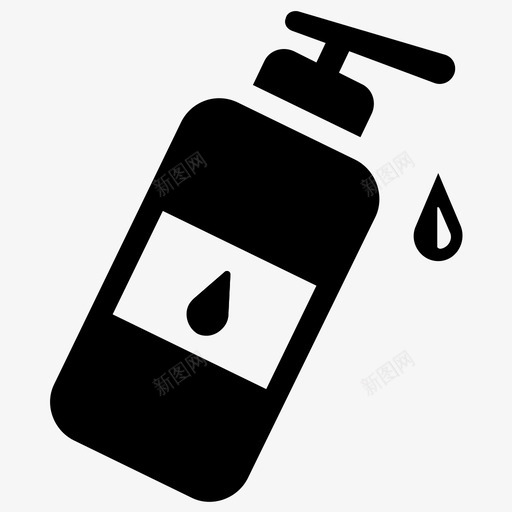 油清洁剂精油草药油图标svg_新图网 https://ixintu.com 按摩油 按摩符号图标 油清洁剂 精油 草药油