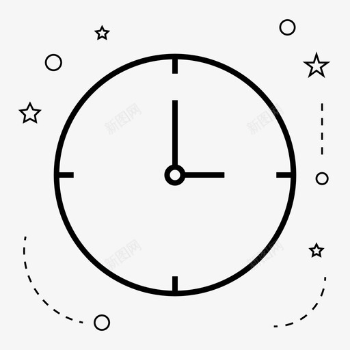 时钟时间学校图标svg_新图网 https://ixintu.com 学校 时钟 时间