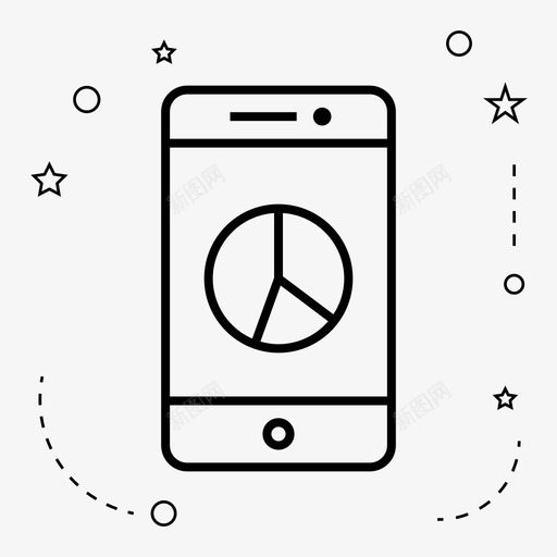 图表头部手机图标svg_新图网 https://ixintu.com 图表 头部 手机 技术 智能手机