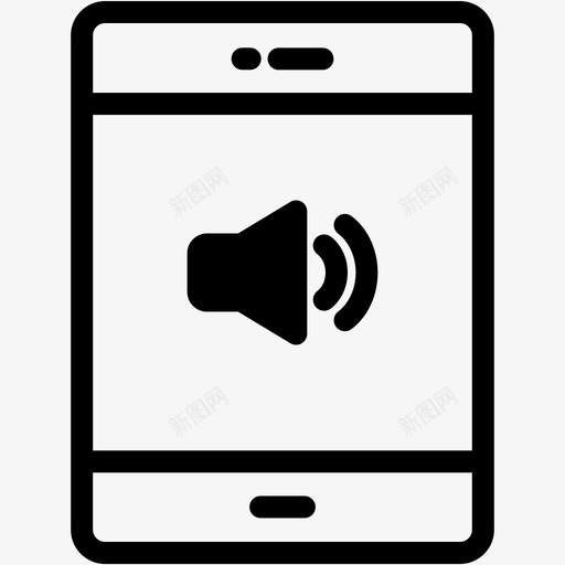 声音设备显示器图标svg_新图网 https://ixintu.com ipad 声音 平板电脑 平板电脑vol2 技术 显示器 设备
