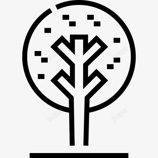 树木生态学16线性图标svg_新图网 https://ixintu.com 树木 生态学16 线性