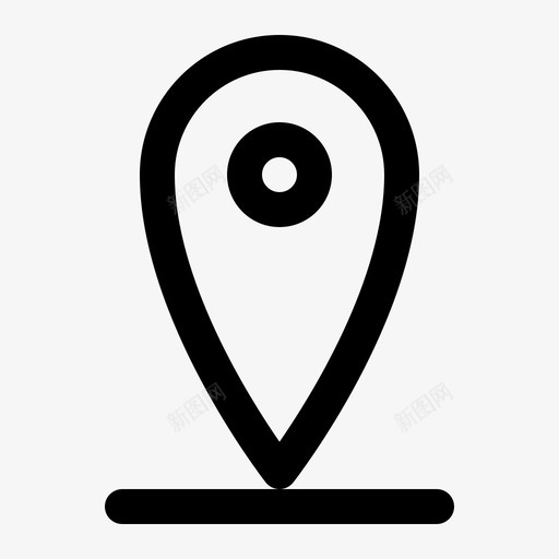 地图标记目的地位置svg_新图网 https://ixintu.com 位置 地图和导航线图标集 地图标记 地图点 导航 目的地