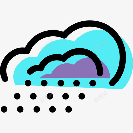 冰雹天气资源颜色图标svg_新图网 https://ixintu.com 冰雹 天气资源 颜色