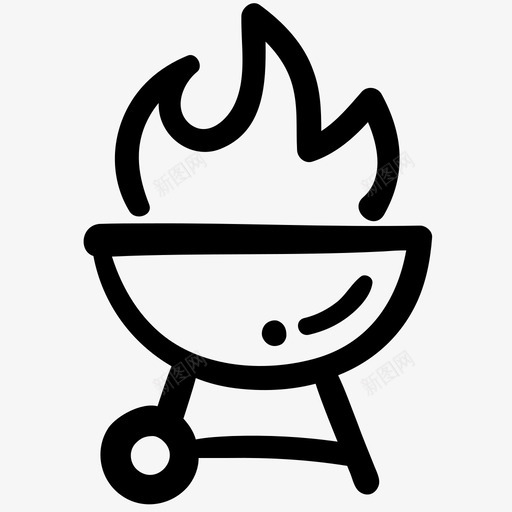 烧烤牛肉烟熏图标svg_新图网 https://ixintu.com 烟熏 烧烤 牛肉 食物轮廓涂鸦