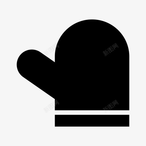 烤箱手套厨师手套图标svg_新图网 https://ixintu.com 厨师 厨房 工具 手套 烤箱手套