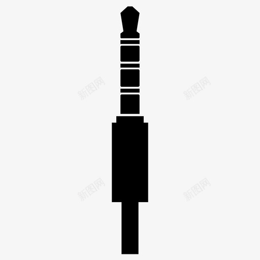 耳机插孔图标svg_新图网 https://ixintu.com 耳机插孔