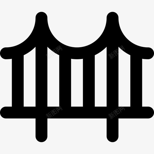桥梁城市环境线性图标svg_新图网 https://ixintu.com 城市环境 桥梁 线性