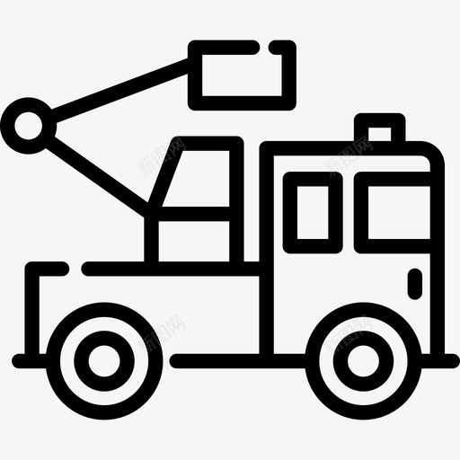 消防车直线消防车图标svg_新图网 https://ixintu.com 消防车 直线消防车