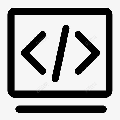 代码编码开发图标svg_新图网 https://ixintu.com html 代码 开发 源代码 编码 编程