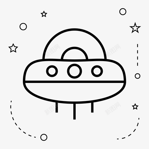 外星人入侵太空图标svg_新图网 https://ixintu.com 入侵 外星人 太空 宇宙飞船 科技