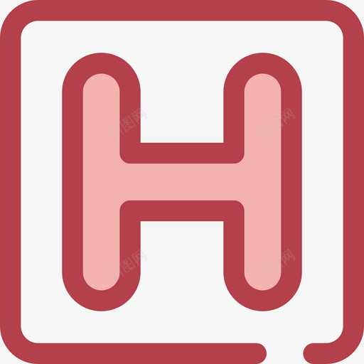 医院4号医院红色图标svg_新图网 https://ixintu.com 4号医院 医院 红色