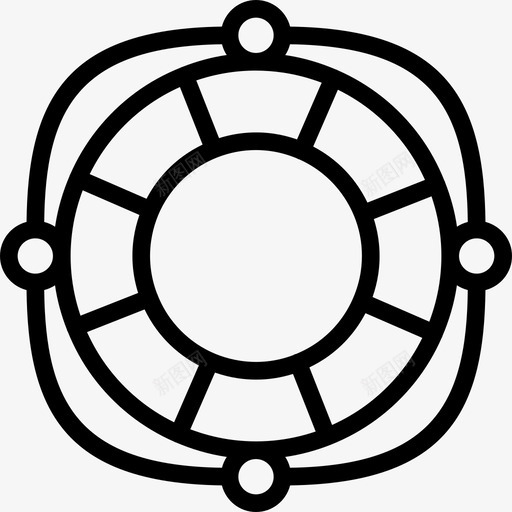 救生圈旅行收集线性图标svg_新图网 https://ixintu.com 救生圈 旅行收集 线性