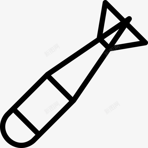 鱼雷武器3直线型图标svg_新图网 https://ixintu.com 武器3 直线型 鱼雷