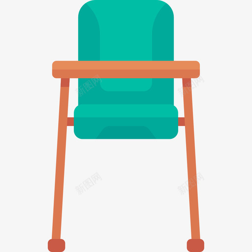 喂养椅婴儿图标元素扁平svg_新图网 https://ixintu.com 喂养椅 婴儿图标元素 扁平
