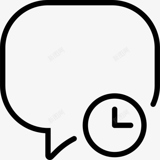 语音气泡交互集线性图标svg_新图网 https://ixintu.com 交互集 线性 语音气泡
