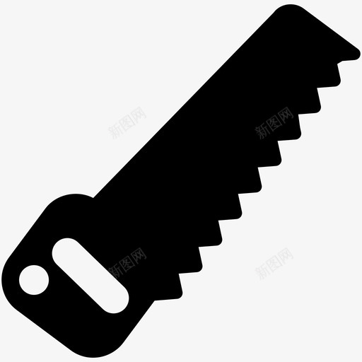 钢锯生的简单的图标svg_新图网 https://ixintu.com 工具 混合1 生的 简单的 钢锯