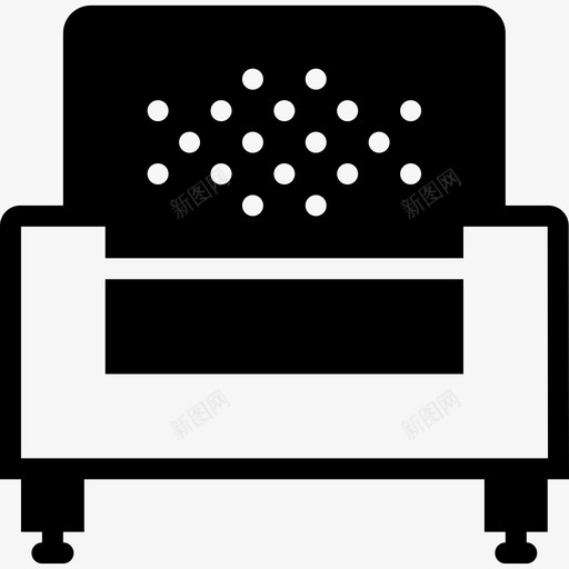 扶手椅家庭收藏2填充图标svg_新图网 https://ixintu.com 填充 家庭收藏2 扶手椅