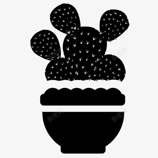 刺梨仙人掌沙漠植物图标svg_新图网 https://ixintu.com 仙人掌 刺梨 室内植物 室内植物和花卉雕文图标 沙漠植物