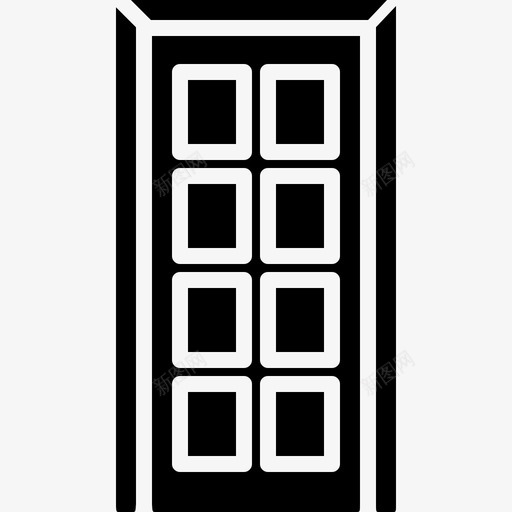 实心门家具和白色物品图标svg_新图网 https://ixintu.com 实心门 家具和白色物品