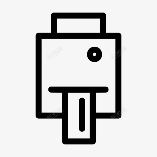 印刷品按钮纸张图标svg_新图网 https://ixintu.com 印刷品 工具和器具 打印机 按钮 纸张