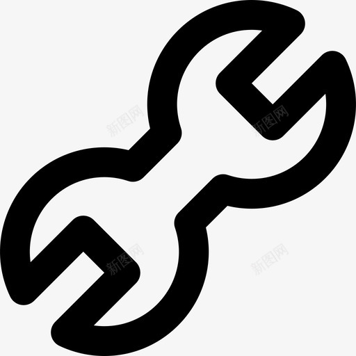 扳手网络界面图标线性svg_新图网 https://ixintu.com 扳手 线性 网络界面图标