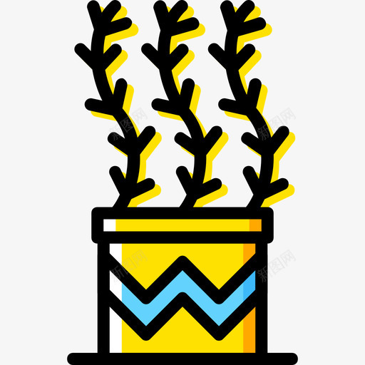 植物花园2黄色图标svg_新图网 https://ixintu.com 植物 花园2 黄色