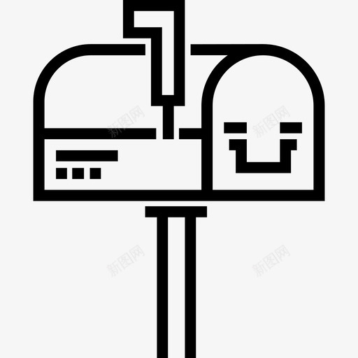 邮箱真实状态线性图标svg_新图网 https://ixintu.com 真实状态 线性 邮箱