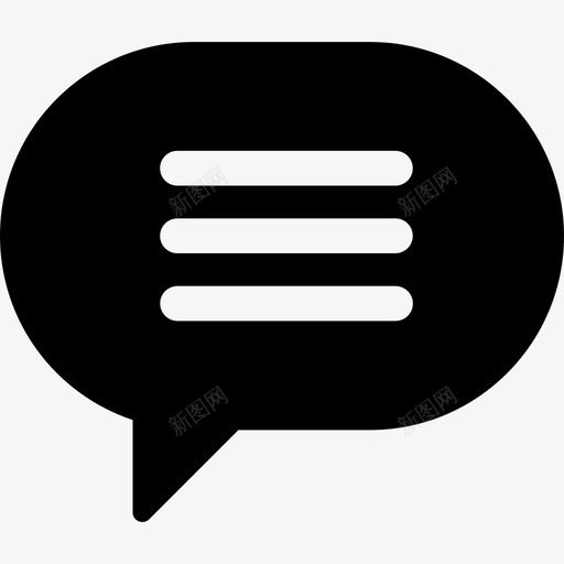 语音泡泡通讯设备固态图标svg_新图网 https://ixintu.com 固态 语音泡泡 通讯设备