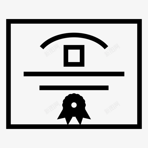 奖项证书学位图标svg_新图网 https://ixintu.com 奖项 学位 学校2 文凭 证书