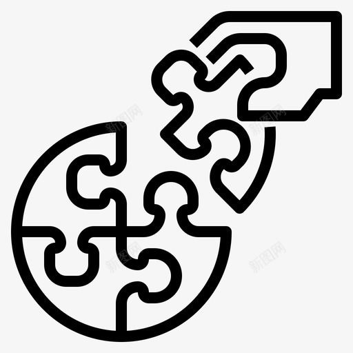解决方案业务概念图标svg_新图网 https://ixintu.com 业务 业务和财务 团队 想法 概念 解决方案