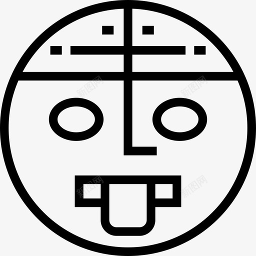 阿兹特克墨西哥元素9线性图标svg_新图网 https://ixintu.com 墨西哥元素9 线性 阿兹特克