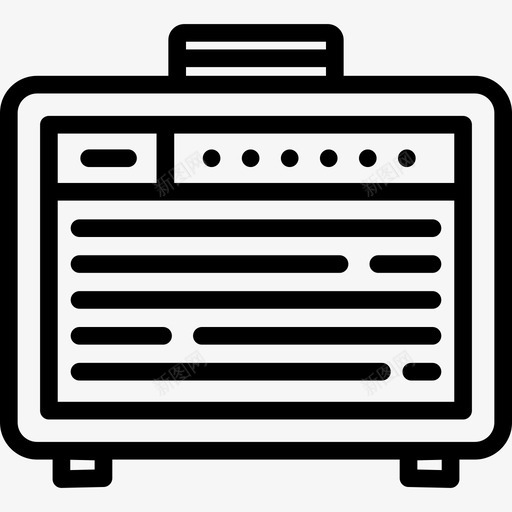 放大器乐器线性图标svg_新图网 https://ixintu.com 乐器 放大器 线性