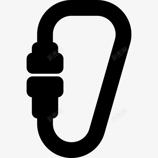 钩环室外设置填充图标svg_新图网 https://ixintu.com 填充 室外设置 钩环