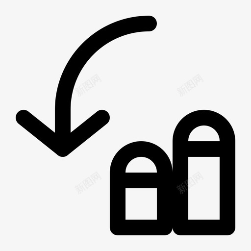 触摸向左旋转逆时针箭头图标svg_新图网 https://ixintu.com 向左旋转 向左滑动 扭曲 箭头 触摸向左旋转 触摸手势线图标设置 逆时针